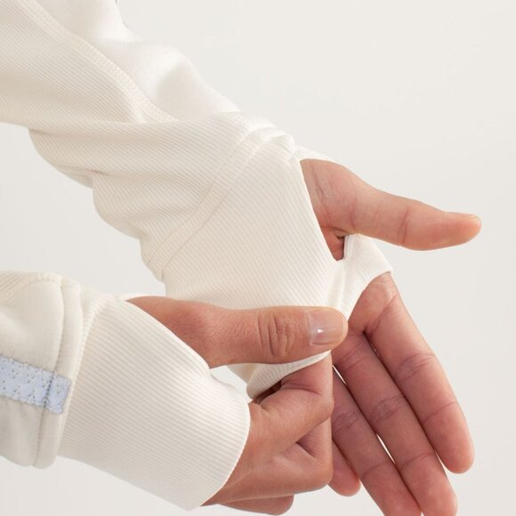 Lululemon Uba Hoodie *Reflective Polar Cream / Creamsicle Pop! - Picture 4 of 10